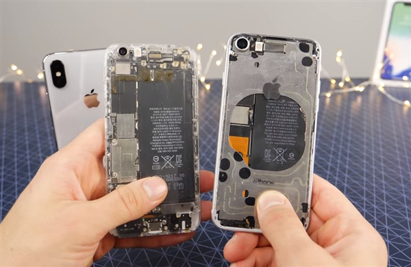 国外大神手工打造iPhone X透明版：亮屏太惊艳了